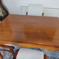 میز ناهارخوری چوبی چهار نفره بسیار شیک و زیبا