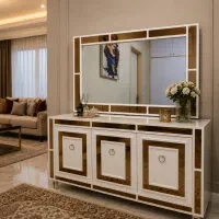 کنسول سفیدرنگ مناسب سالن پذیرایی وسالن زیبایی