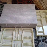 چمدان قاشق چنگال با جلد چرمی قابل شستشو