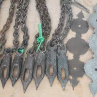 چفت درب قاجاری فولادی قلم گیری