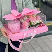 پک کیک و گل