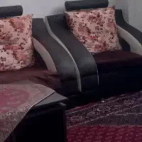 مبل۹ نفره و میز.یک تخته فرش ۱۲متر و یک دست پشتی