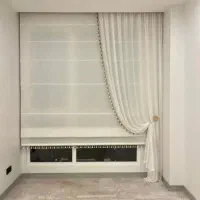 انواع پرده پارچه آیی کتان شید زبرا دابل شید رومن