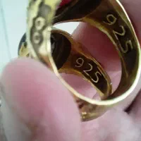 یک جفت انگشترنقره مردانه