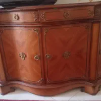 کنسول عتیقه سالم بسیار با شکوه چوب گردو