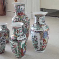 گلدان چینی گل مرغی قدیمی