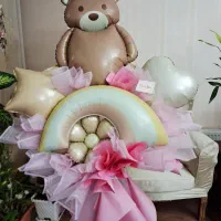 دسته گل بادکنکی تزئینات تولد کادویی