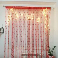پرده قلب قرمز