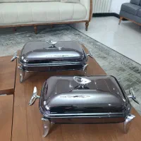 سوفله خوری قایقی دسته نقره ایی