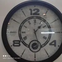 ساعت دیواری بزرگ نو جهیزیه طوسی مشکی ترند زیبا