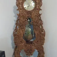 ساعت منبت چوب گردو عتیقه