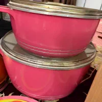دو قابلمه گرانیتی با درب شیشه‌ای