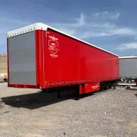 تریلی سازی علیزاده  کانتین چادری تیغ بغل 3محور