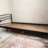 تخت فلزی + کف چوبی