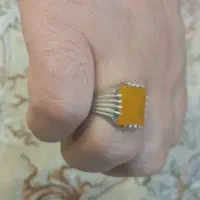 انگشتر نقره ۹۲۵ شرف شمس قدیمی