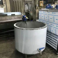 شیرجوش استیل 2 جداره پاتیل شیر جوش سردکن پروسس کره