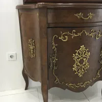 ایینه کنسول جنس چوب و برنج اصل مناسب جهیزیه|آینه|گرگان, |دیوار
