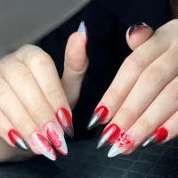 کاشت ناخن با متریال ژل