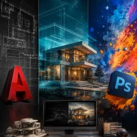تدریس خصوصی اتوکد ، مکس ، فتوشاپ
