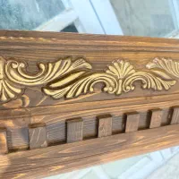 کتیبه چوب راش پرده