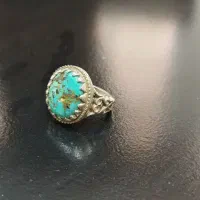 انگشتر فیروزه اصل وزن ۱۴ونیم گرم