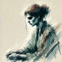 سفارش تابلو نقاشی  با ذغال و رپید