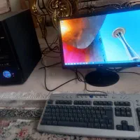 کامپیوتر و کیس و کیبورد و اسپیکر و ساب سالم سالم