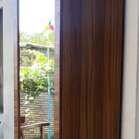 جا کفشی دو درب  MDF روکش طرح چوب