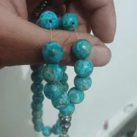 تسبی فیروزه نقره