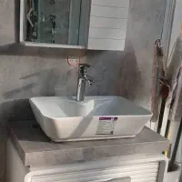 روشویی کابینتی ۷۰×۴۰ با آینه باکس