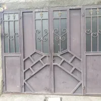 درب آهنی سنگین بیرون باز شو چهار لنگه