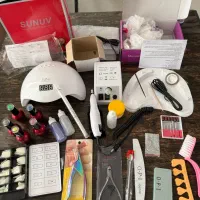 وسایل لوازم کاشت ناخن سوهان موادیوی لاکژل طبق لیست