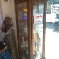 بوفه چوبی کوچک آنتیک کامل چوب ۴ طبقه