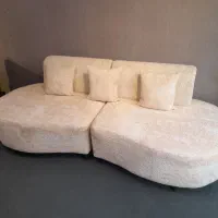 مبل ۸ نفره مدل لوبیایی /پارچه خارجی /آماده تحویل