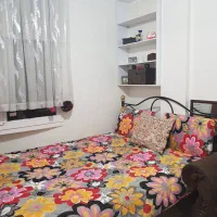 تخت دو نفره فلزی با خوش خواب تمیز