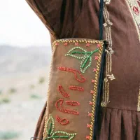 کیف دست ساز  مهره دوری شده
