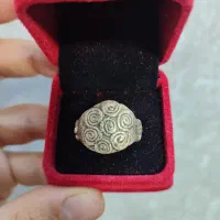 انگشتر دست ساز ساسانی اشکانی طرح دار معاوضه