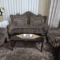 سلام مبل یک دست راحتی ویک دست سلطنتی ازچوب گردو