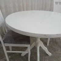 ناهار خوری دو نفرە چوبی بدون ایراد