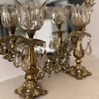 آینه و شمعدان برنزی