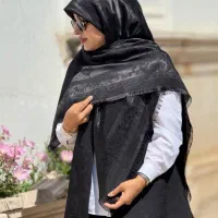 شال روسری محرمی/شال مشکی/روسری مشکی/مشکی/شال تور