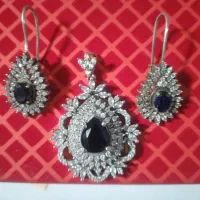 گردنبندنقره نونو ایتالیایی ۹۲۵ برندATG با گوشواره
