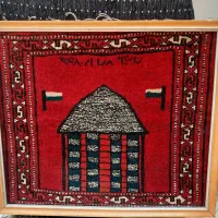 یک جفت تابلو فرش تاریخ دار