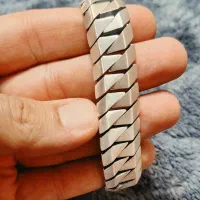 دستبند نقره اکسید ایتالیایی