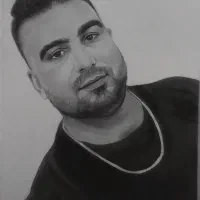 طراحی چهره سیاه قلم هدیه کادو قاب دکور