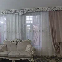 پرده پذیرایی قابی ترکیه نگین دار ،بایک عدد والان