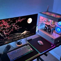 کیس کامپیوتر سیستم مانیتورگیمینگ رندرینگ5070ti rgb
