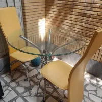 میز ناهار خوری ۲ نفره شیشه ای