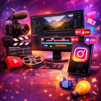 ادیت ویدیو برای ریلز اینستاگرام و یوتیوب (ادیتور)