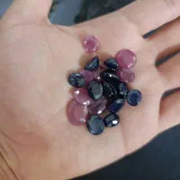 انگشتر و نگین جواهری یاقوت قرمز و کبود فروش یکجا